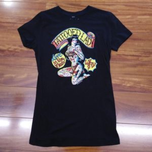Sour Puss Tattood Lady Ladies T Shirts