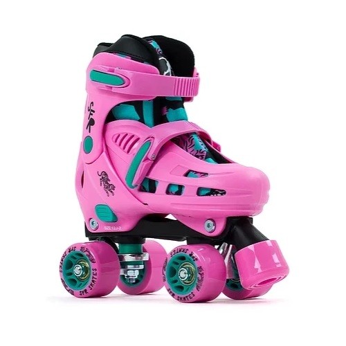 Roller Skates for Kids Girls, 4 Size Adjustable Quad Skate with