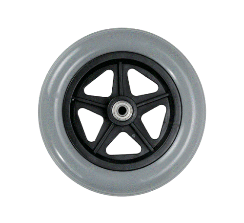 Solid 7" pu replacement 7 x 1 1/4 wheel