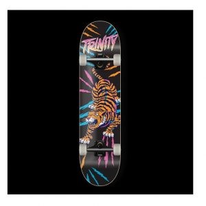 Trinity Tiger neon print skateboard