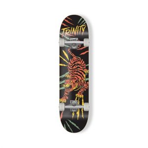 Trinity Tiger rasta print skateboard